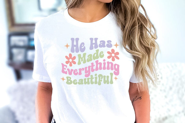 He Has Made Everything Beautiful, Christian Quote SVG SVG FiveStarCrafting 