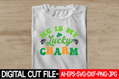 He is My Lucky Charm Retro SVG Blessedprint 
