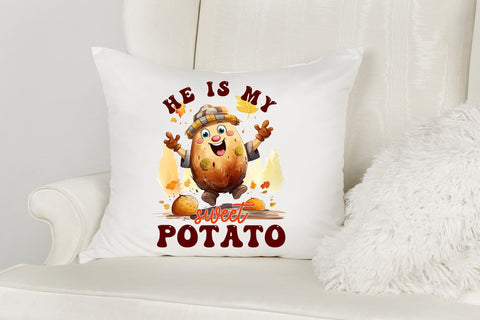 He is My Sweet Potato, Thanksgiving PNG Sublimation Sublimation CraftLabSVG 