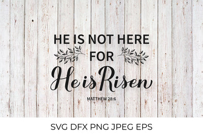 He is risen. Bible Quote. Easter SVG SVG LaBelezoka 