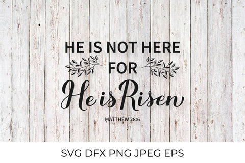 He is risen. Bible Quote. Easter SVG SVG LaBelezoka 
