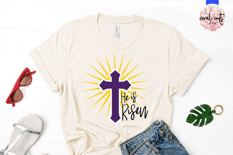 He is risen - Easter SVG EPS DXF PNG Cutting Files SVG CoralCutsSVG 