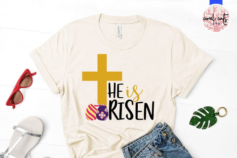 He is risen - Easter SVG EPS DXF PNG Cutting Files SVG CoralCutsSVG 