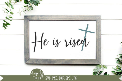 He is risen Easter svg SVG Designs by Jolein 