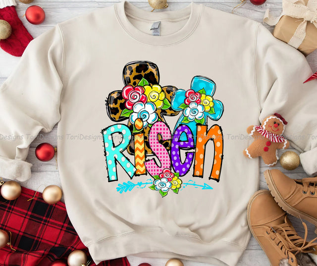 He Is Risen PNG sublimation design Sublimation ToriDesigns 