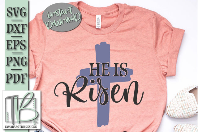 He Is Risen SVG, Christian Easter SVG File SVG TB Designs 