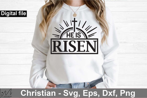 He is risen svg, Christian t shirt svg SVG Isabella Machell 