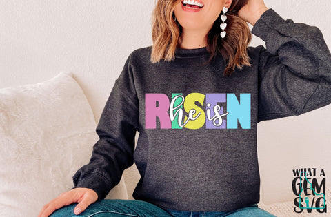 He is Risen SVG | Easter SVG | Spring SVG | Easter Decor svg | Religious Easter Svg | Easter Bible Verse svg | He is Risen Sign svg | Easter Shirt SVG SVG What A Gem SVG 
