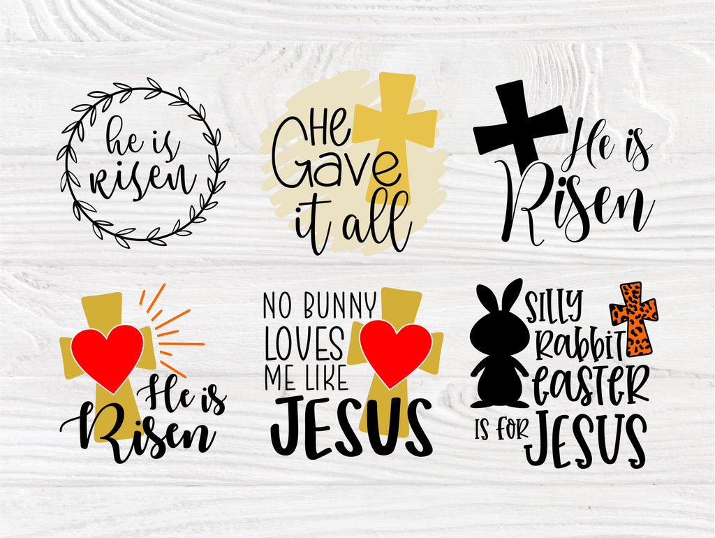 He is Risen SVG, Jesus Svg, Cross Svg, Religious - So Fontsy