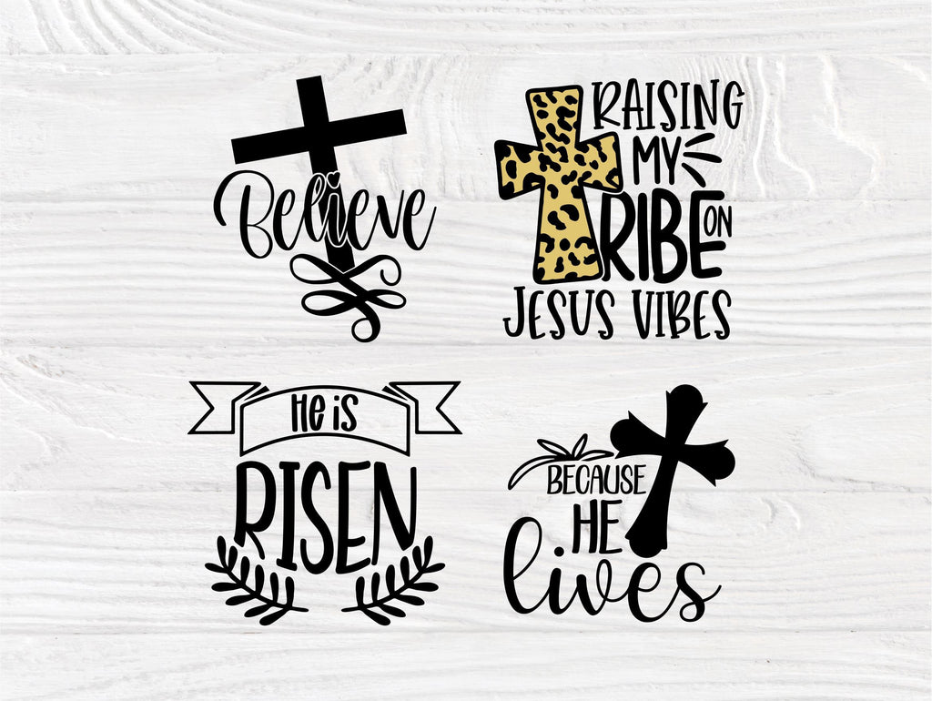 He is Risen SVG, Jesus Svg, Cross Svg, Religious - So Fontsy