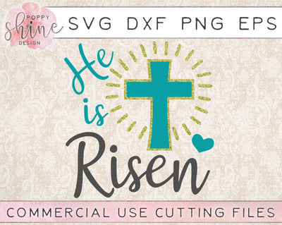 He Is Risen SVG Poppy Shine Design 