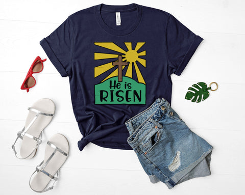 He Is Risen SVG, religious Easter shirt | Easter Sunday SVG SVG Maggie Do Design 