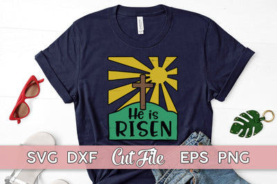 He Is Risen SVG, religious Easter shirt | Easter Sunday SVG SVG Maggie Do Design 