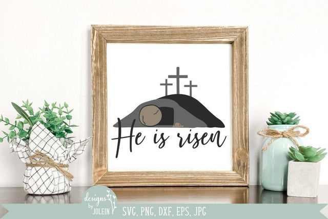 He is risen, Tomb svg SVG Designs by Jolein 