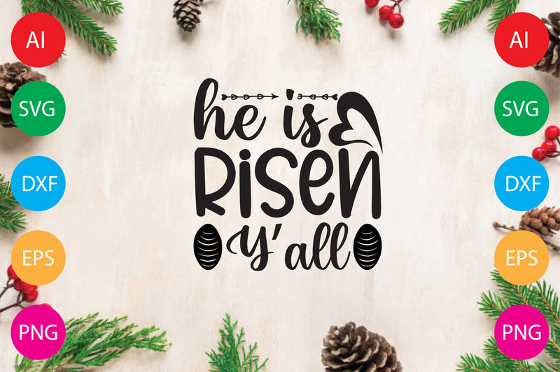 He is Risen Y’all SVG CraftlabSvg29 