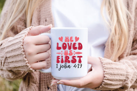 he loved us first 1 john 4:19 retro SVG sk.swapon Roy 