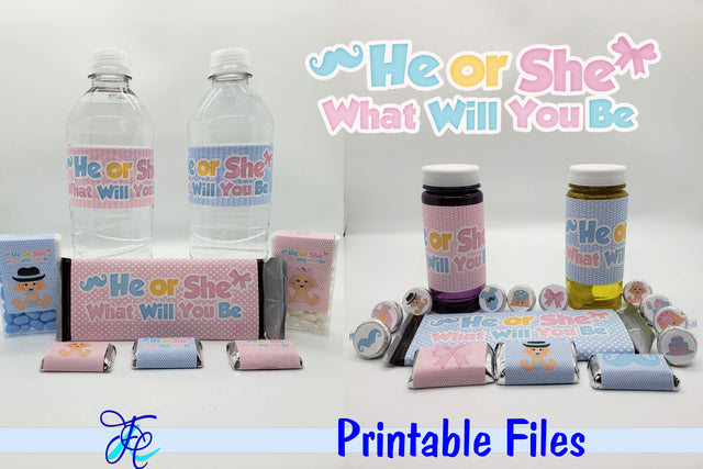 He or She What Will You Be 3D Paper Family Creations 