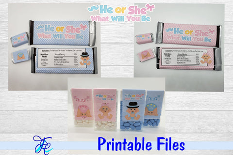 He or She What Will You Be 3D Paper Family Creations 