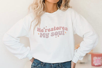 He restores my soul, Religious SVG SVG FiveStarCrafting 