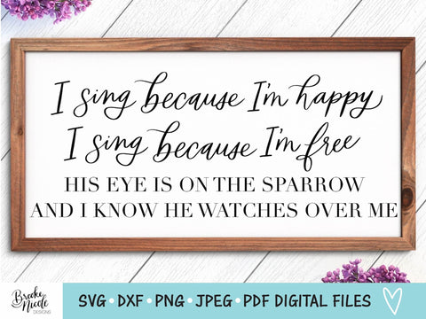 He Watches Over Me SVG Cut File | Christian sign SVG | png | jpeg | dxf | Cricut SVG | Silhouette | Instant Download | farmhouse sign svg SVG Brooke Nicole Designs 