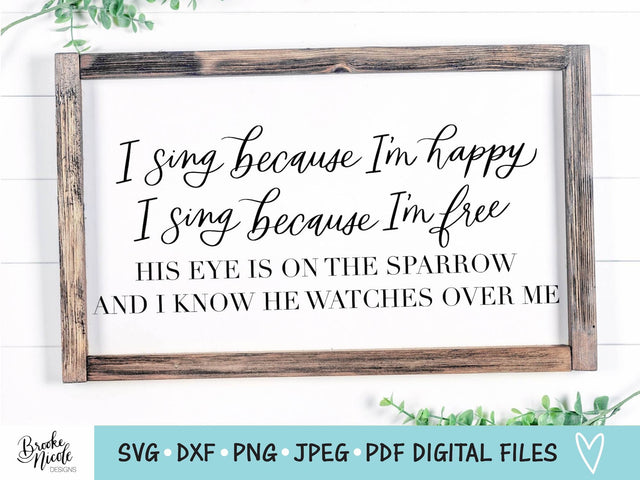 He Watches Over Me SVG Cut File | Christian sign SVG | png | jpeg | dxf | Cricut SVG | Silhouette | Instant Download | farmhouse sign svg SVG Brooke Nicole Designs 