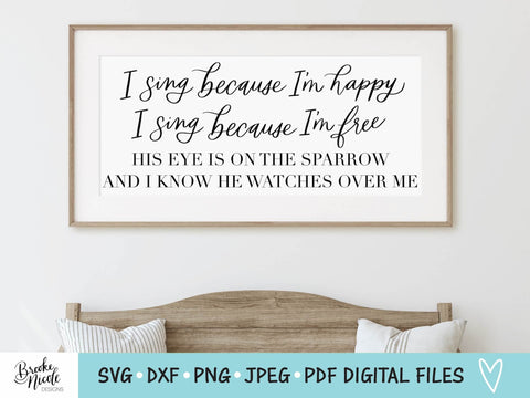 He Watches Over Me SVG Cut File | Christian sign SVG | png | jpeg | dxf | Cricut SVG | Silhouette | Instant Download | farmhouse sign svg SVG Brooke Nicole Designs 
