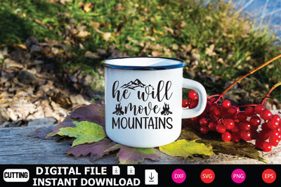 He Will Move Mountains SVG Shahin alam 