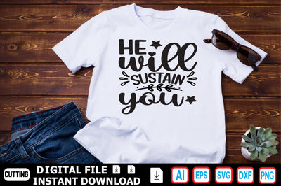 He Will Sustain You SVG Craftlabsvg24 