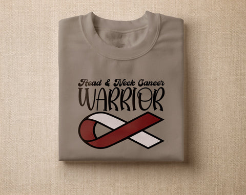 Head And Neck Cancer Awareness SVG Bundle, 24 Designs, Head & Neck Cancer Cricut Files, Burgundy & White Cancer Ribbon SVG, Head And Neck Cancer PNG SVG HappyDesignStudio 