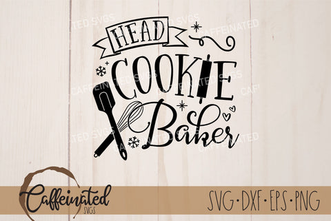 Head Cookie Baker SVG SVG Caffeinated SVGs 