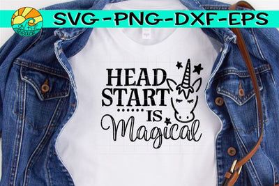 Head Start Is Magical - Unicorn - SVG PNG EPS DXF SVG On the Beach Boutique 