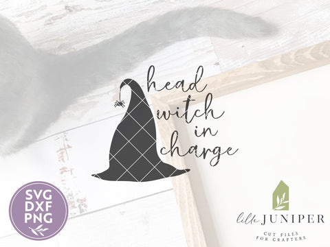 Head Witch in Charge SVG | Halloween SVG | T-shirt Design SVG LilleJuniper 