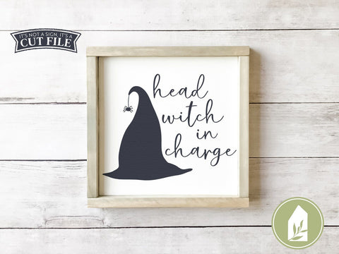 Head Witch in Charge SVG | Halloween SVG | T-shirt Design SVG LilleJuniper 