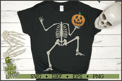 Headless Skeleton Pumpkin Head Halloween SVG File SVG Crunchy Pickle 