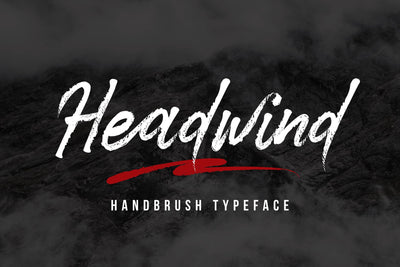 Headwind - Handbrush Typeface Font Dumadistyle 