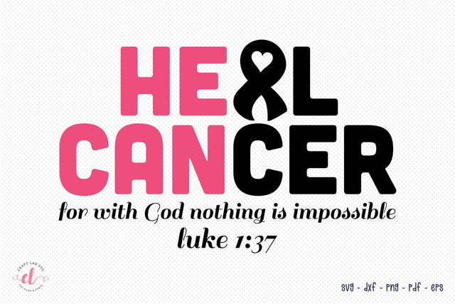 Heal Cancer SVG, Breast Cancer Awareness SVG SVG CraftLabSVG 