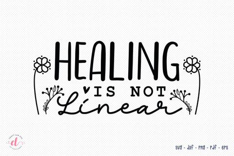 Healing is Not Linear - Mental Health SVG Design SVG CraftLabSVG 