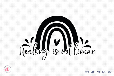 Healing is Not Linear SVG, Mental Health SVG SVG CraftLabSVG 