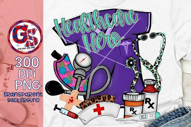 Healthcare Hero PNG Sublimation Greedy Stitches 