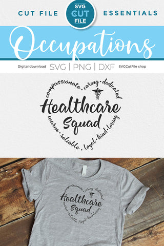 Healthcare squad svg, a health care worker svg for crafters SVG SVG Cut File 