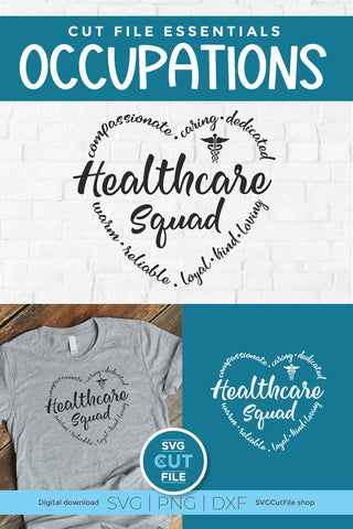 Healthcare squad svg, a health care worker svg for crafters SVG SVG Cut File 