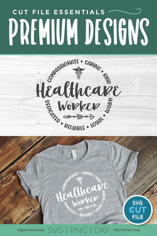 Healthcare worker svg, health care worker svg, essential, healthcare hero svg, health care hero, key worker, critical worker, svg dxf png SVG SVG Cut File 