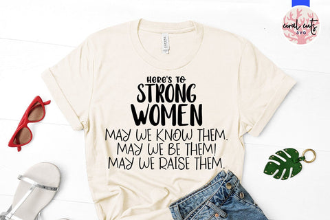 Hear to strong women - Feminist SVG EPS DXF PNG File SVG CoralCutsSVG 