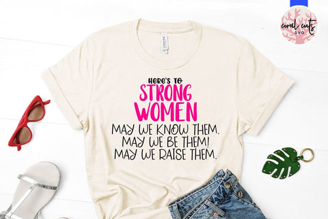 Hear to strong women - Feminist SVG EPS DXF PNG File SVG CoralCutsSVG 