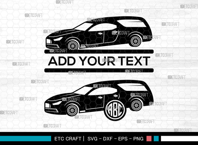 Hearses Monogram SVG, Split Monogram Svg, Hearses Svg, Vehicles Hearses Svg, Car Svg, Hearses Svg SVG ETC Craft 