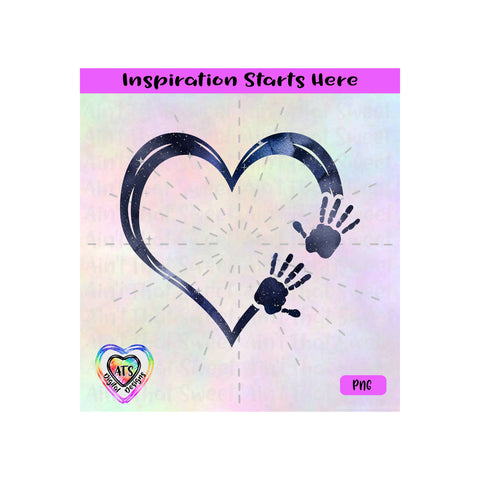 Heart | 2 Hands | Blank (Personalize It Yourself) - Transparent PNG, SVG, DXF - Silhouette, Cricut, Scan N Cut SVG Aint That Sweet 
