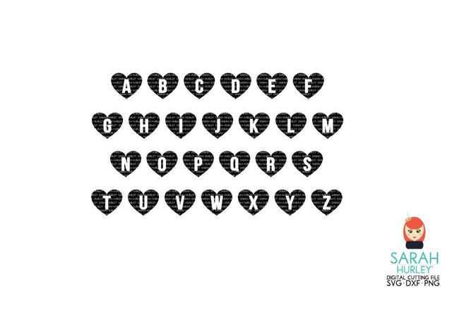 Heart Alpha SVG Sarah Hurley 