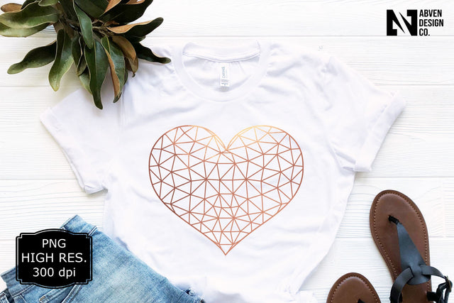 Heart and Lines PNG Sublimation Sublimation Abven Graphics 