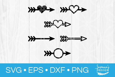 Heart Arrow Bundle SVG SavanasDesign