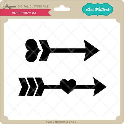 Heart Arrow Set SVG Lori Whitlock 
